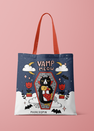 Tote Bag VampMeow