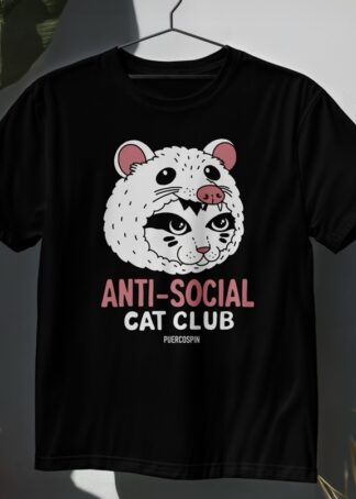 Preventa Camiseta “Anti-Social Cat Club”